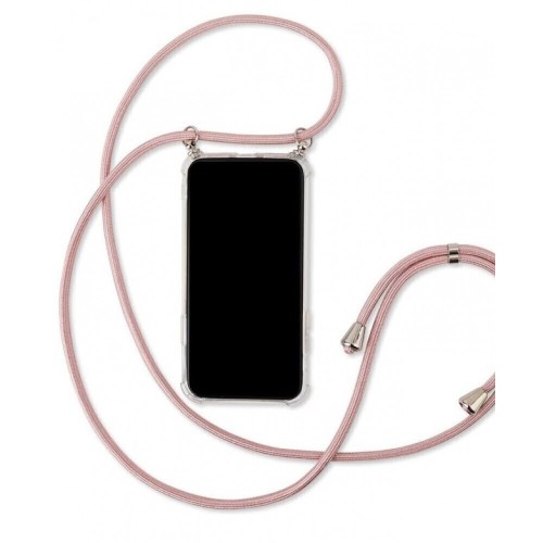 Back Cover Σιλικόνης με Λουράκι Ροζ Xiaomi Redmi A3  2024