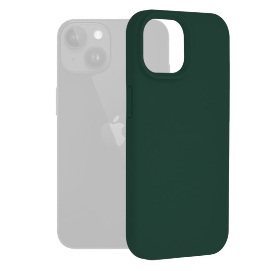 Senso Soft Touch Back Cover Σκούρο Πράσινο (iPhone 15)