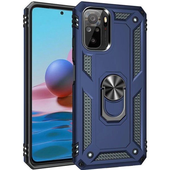 Armor Ringstand Case Blue Xiaomi Redmi Note 10 Pro
