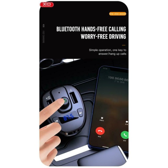 XO FM Transmitter Αυτοκινήτου BCC05 με Bluetooth