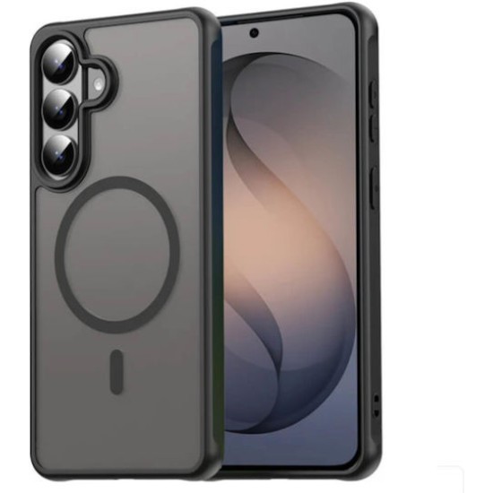 Tech-Protect MagSafe Back Cover Σιλικόνης Μαύρο Πλαστικό Samsung A57+Δωρο Glass