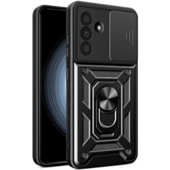 Hybrid Shockproof Ring Back Cover Συνθετική Ανθεκτική Μαύρο (Galaxy A17) Hybrid Shockproof Ring Back Cover Συνθετική Ανθεκτική Μαύρο (Galaxy A17)