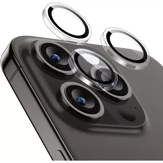 Προστασία Κάμερας Tempered Glass Ασημί για το iPhone 17 Pro / 17 Pro Max