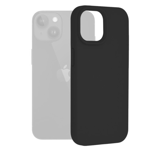 Senso Soft Touch Back Cover Μαύρο (iPhone 15)