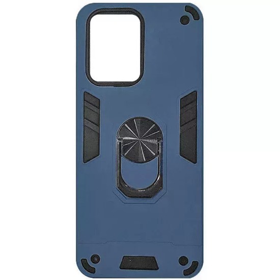 Armor Ringstand Back Cover Πλαστικό Ανθεκτική Μπλε  Poco X6
