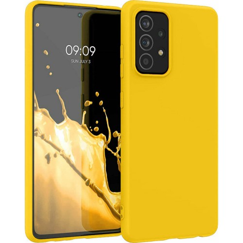Θήκη Σιλικόνης Matt Για Samsung Galaxy A52 5G Yellow ΟΕΜ Θήκη Σιλικόνης Matt Για Samsung Galaxy A52 5G Yellow ΟΕΜ