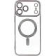 Θήκη iPhone 17 Pro Max Matte Magnetic Series συμβατό με MagSafe φορτιστή, Πλάτη αντικραδασμική από Premium TPU  Γκρι+ ΔΩΡΟ ΤΖΑΜΑΚΙ ΚΑΜΕΡΑΣ