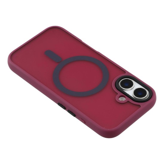 Θήκη iPhone 17 Matte Magnetic Series συμβατό με MagSafe φορτιστή, Πλάτη αντικραδασμική από Premium TPU Μπορντό + ΔΩΡΟ ΤΖΑΜΑΚΙ ΚΑΜΕΡΑΣ Θήκη iPhone 17 Matte Magnetic Series συμβατό με MagSafe φορτιστή, Πλάτη αντικραδασμική από Premium TPU Μπορντό + ΔΩΡΟ ΤΖΑΜΑΚΙ ΚΑΜΕΡΑΣ