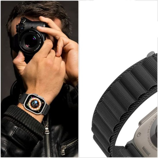 Υφασμάτινο Λουράκι για Apple Watch 42/44/45/49mm (1/2/3/4/5/6/7/8/9/SE/ULTRA) - Ροζ