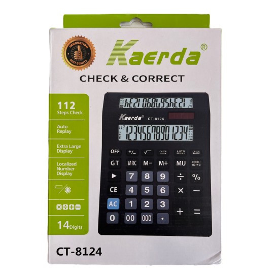 Promotional Αριθμομηχανή Factory Colorful 14 Digits Pink Gold Big LCD Display Desktop Office Calculator CT-8124