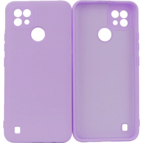 Realme C21 Silky and Soft Touch Finish TPU Silicone Back Cover Case Lilac (oem)