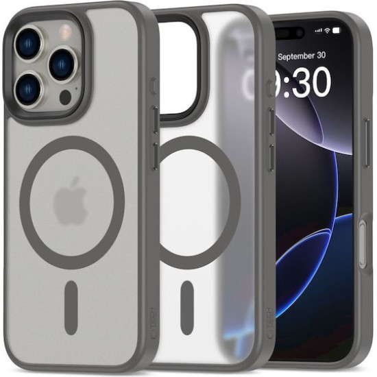 Θήκη  Poco C85 Matte Magnetic Series συμβατό με MagSafe φορτιστή, Πλάτη αντικραδασμική από Premium TPU  Γκρι 
