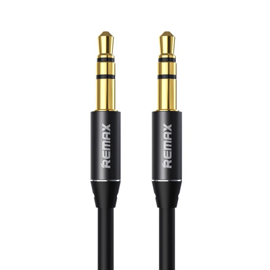 Remax Καλώδιο 3.5mm male - 3.5mm male Μαύρο 2m (RM-L200) Remax Καλώδιο 3.5mm male - 3.5mm male Μαύρο 2m (RM-L200)