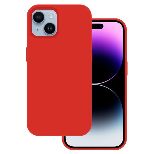 Senso Soft Touch Back Cover Κόκκινο (iPhone 15)