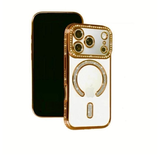 Luxury Magsafe Strass and Glitter Case Apple iPhone 17 Pro Max