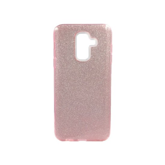 Forcell Shining Back Cover Σιλικόνης Ροζ (Samsung Galaxy J8)