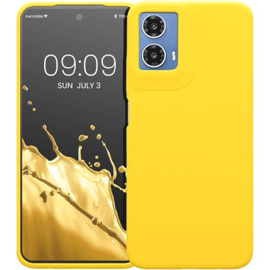 Back Cover Σιλικόνης Κίτρινο Motorola Moto G34 Back Cover Σιλικόνης Κίτρινο Motorola Moto G34