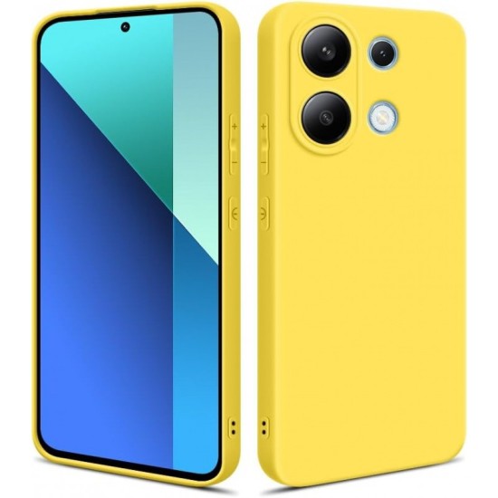  Back Cover Σιλικόνης Matte Κίτρινο Poco C85