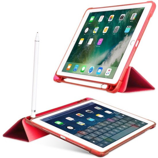  Tri-Fold Cover Stand Case Κόκκινο iPad  11 2025 A16  (oem)