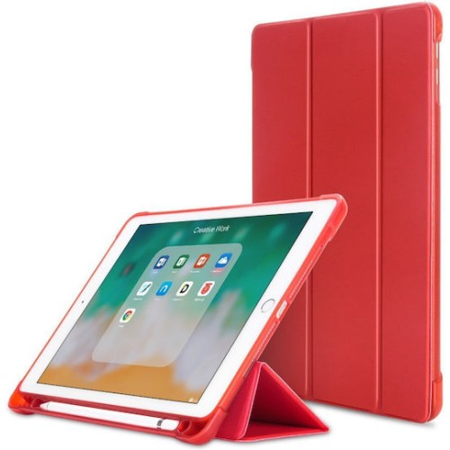  Tri-Fold Cover Stand Case Κόκκινο iPad  11 2025 A16  (oem)