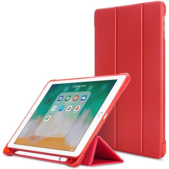  Tri-Fold Cover Stand Case Κόκκινο iPad  11 2025 A16  (oem)