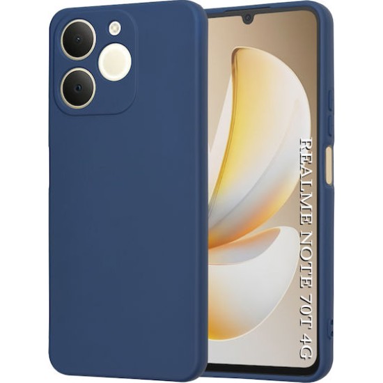 Soft Touch Finish TPU 2mm Silicone Back Cover Case Blue REALME NOTE 70T Soft Touch Finish TPU 2mm Silicone Back Cover Case Blue REALME NOTE 70T