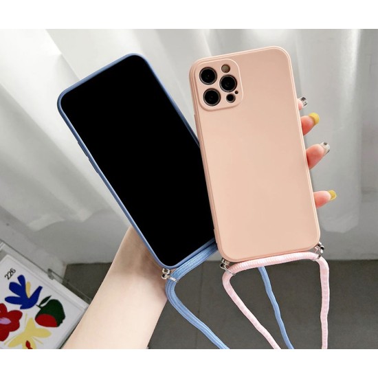 Back Cover Σιλικόνης με Λουράκι Τιρκουάζ (Redmi 15C 4G Back Cover Σιλικόνης με Λουράκι Τιρκουάζ (Redmi 15C 4G