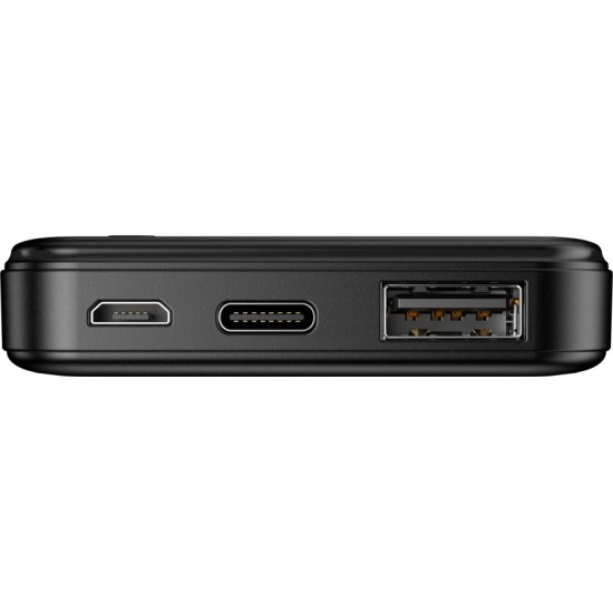 Maxlife MXPB-01 Power Bank 5000mAh με 2 Θύρες USB-A και Θύρα USB-C Μαύρο Maxlife MXPB-01 Power Bank 5000mAh με 2 Θύρες USB-A και Θύρα USB-C Μαύρο