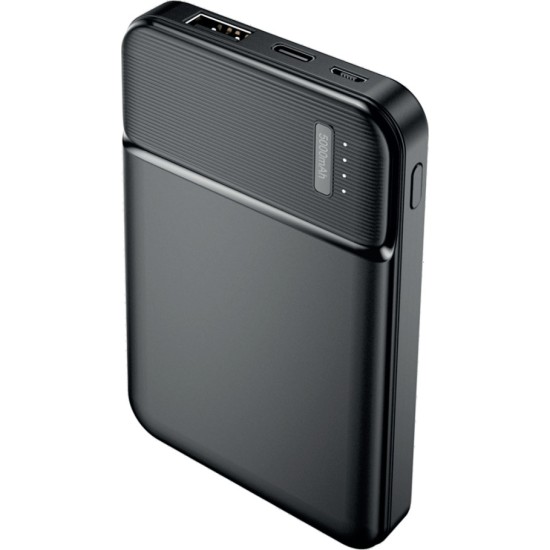 Maxlife MXPB-01 Power Bank 5000mAh με 2 Θύρες USB-A και Θύρα USB-C Μαύρο Maxlife MXPB-01 Power Bank 5000mAh με 2 Θύρες USB-A και Θύρα USB-C Μαύρο