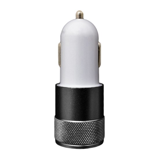 OEM Φορτιστής Αναπτήρα Αυτοκινήτου (USB) 2πλός 2.1A Μεταλλικός 