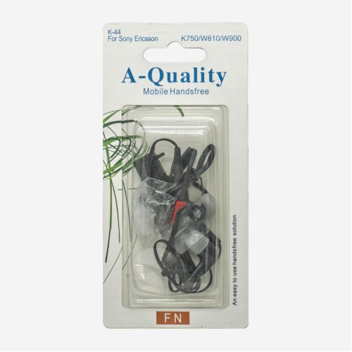 OEM Ακουστικά Stereo (Hands Free) Με Ρυθμιστή Για Sony Ericsson K750/W810/W900  Κ-44 Μαύρα
