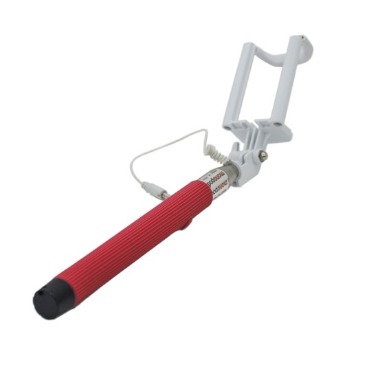OEM Selfie Stick Με Καλώδιο Κόκκινο (235)