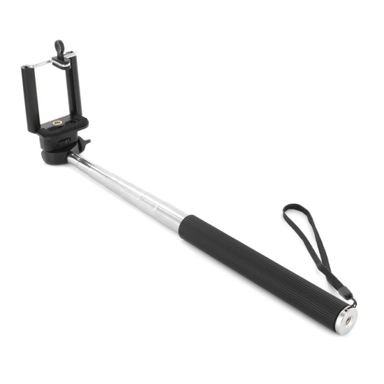 OEM Selfie Stick Με Καλώδιο Μαύρο (Z07-5S) με πράσινο κουμπί 