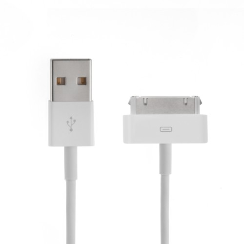 OEM Καλώδιο Φόρτισης + Μεταφοράς Δεδομένων Για Apple 30-Pin Λευκό - 3 m