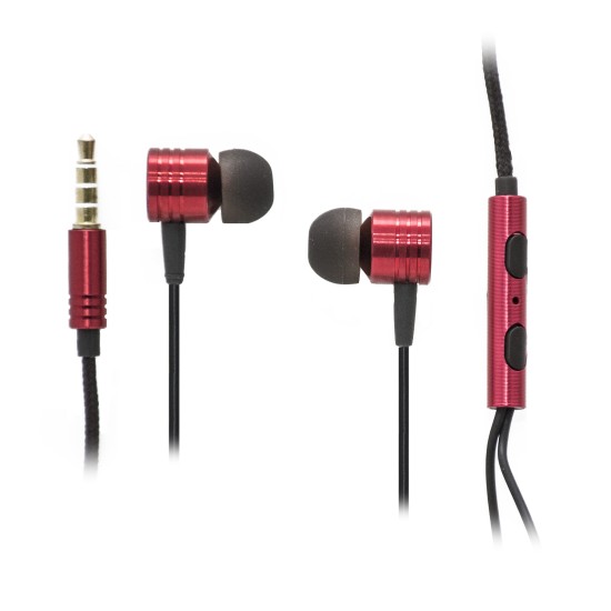 OEM Ακουστικά Stereo Handsfree Universal Με Ρυθμιστή Κόκκινα (EN50332-2) OEM Ακουστικά Stereo Handsfree Universal Με Ρυθμιστή Κόκκινα (EN50332-2)