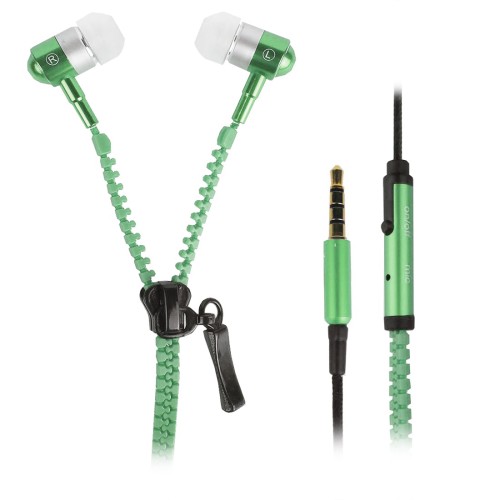 HANDSFREE FOREVER STREET MUSIC ΓΙΑ MP3/MP4/SMARTPHONES STEREO 3.5MM BLISTER - GREEN