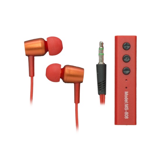 OEM Ακουστικά Handsfree Με Bluetooth Universal Κόκκινα (MS-808V)