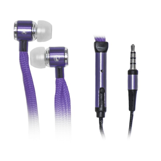 OEM Ακουστικά Stereo Hands Free Με Ρυθμιστή Με Κορδόνι Μωβ (805)