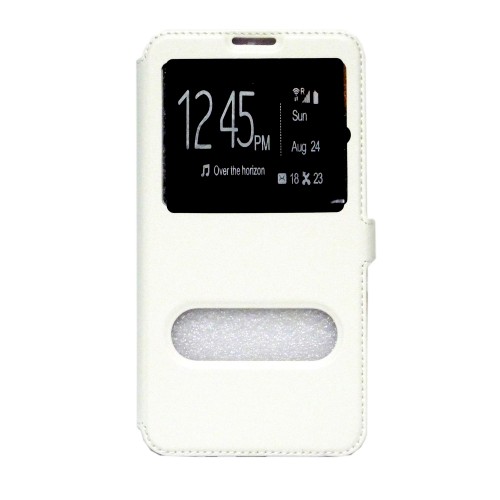  OEM  Θήκη Βιβλίο Με Παράθυρα Για Huawei Y540  Με Πλάγιο Κούμπωμα Άσπρη