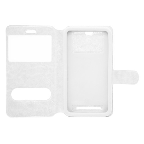 OEM Θήκη Βιβλίο Με Παράθυρα  Universal XXLarge  5.5-6.0" Λευκή