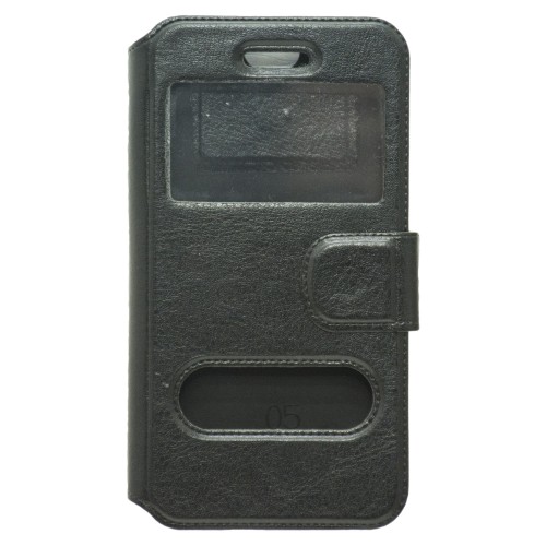 OEM Θήκη Universal Small 3.8-4.3"  Με Παράθυρα  Μαύρη
