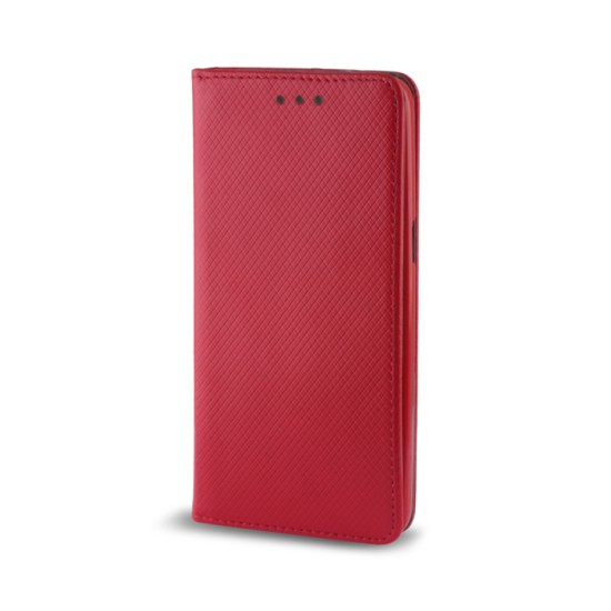  OEM Θήκη Βιβλίο Smart Magnet Για Huawei P8 Lite Κόκκινη