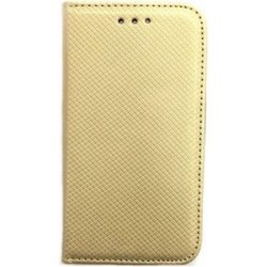  OEM  Θήκη Βιβλίο Smart Magnet Για LG K10 / K430 Χρυσό