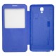 Samsung Galaxy Note 3 flip cover Με Παράθυρο Μπλέ