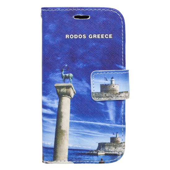  OEM Θήκη Βιβλίο Για  Samsung Galaxy S6 Με Σχέδιο Ρόδος