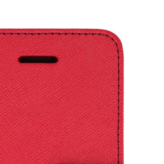  OEM Θήκη Βιβλίο Fancy Για Samsung Galaxy S6 Edge Κόκκινη-Μπλε