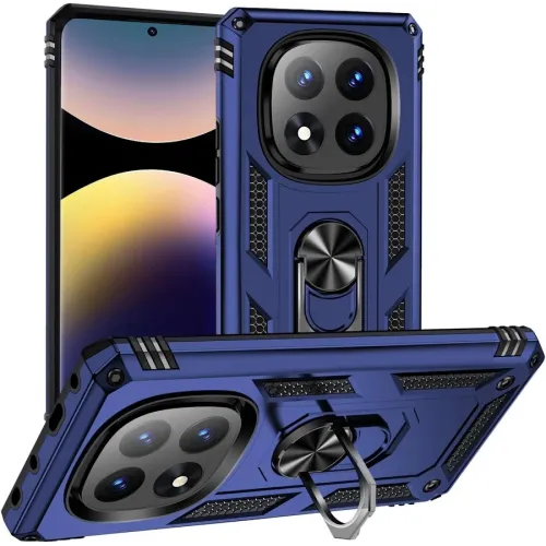 Ring Tough Armor Kickstand Θήκη Xiaomi Redmi Note 14 Pro Plus 5g Μπλε