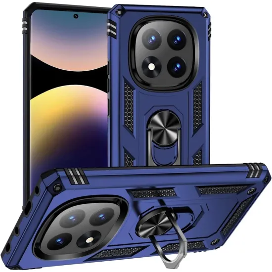Ring Tough Armor Kickstand Θήκη Xiaomi Redmi Note 14 Pro Plus 5g Μπλε