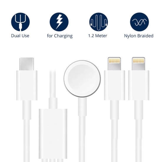 Magnetic Charging Cable 4ft Λευκό (Apple Watch)