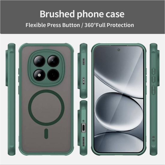 Tech-Protect MagSafe Back Cover Σιλικόνης Πράσινο  Πλαστικό  (Redmi Note 15 4G/ 5G)